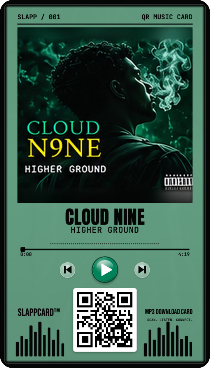 CLOUD NINE — Higher Ground, a Slappcard Bold card (front)