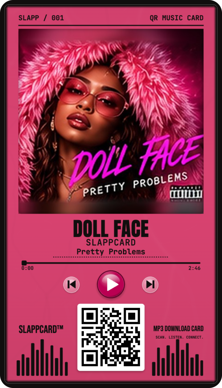 DOLL FACE — SLAPPCARD, a Slappcard Bold card (front)