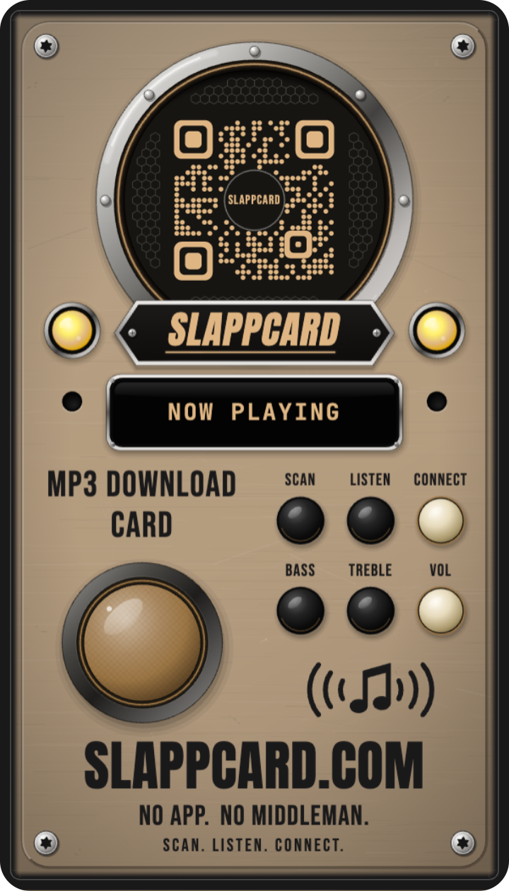 IMANI BLU — No Rush Love, a Slappcard Bold card (back)