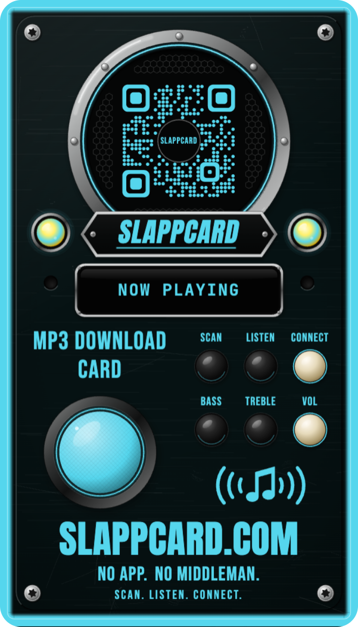 Karma Slayer — Echo Chasm (EDM Bleedcore Mix), a Slappcard Bold card (back)