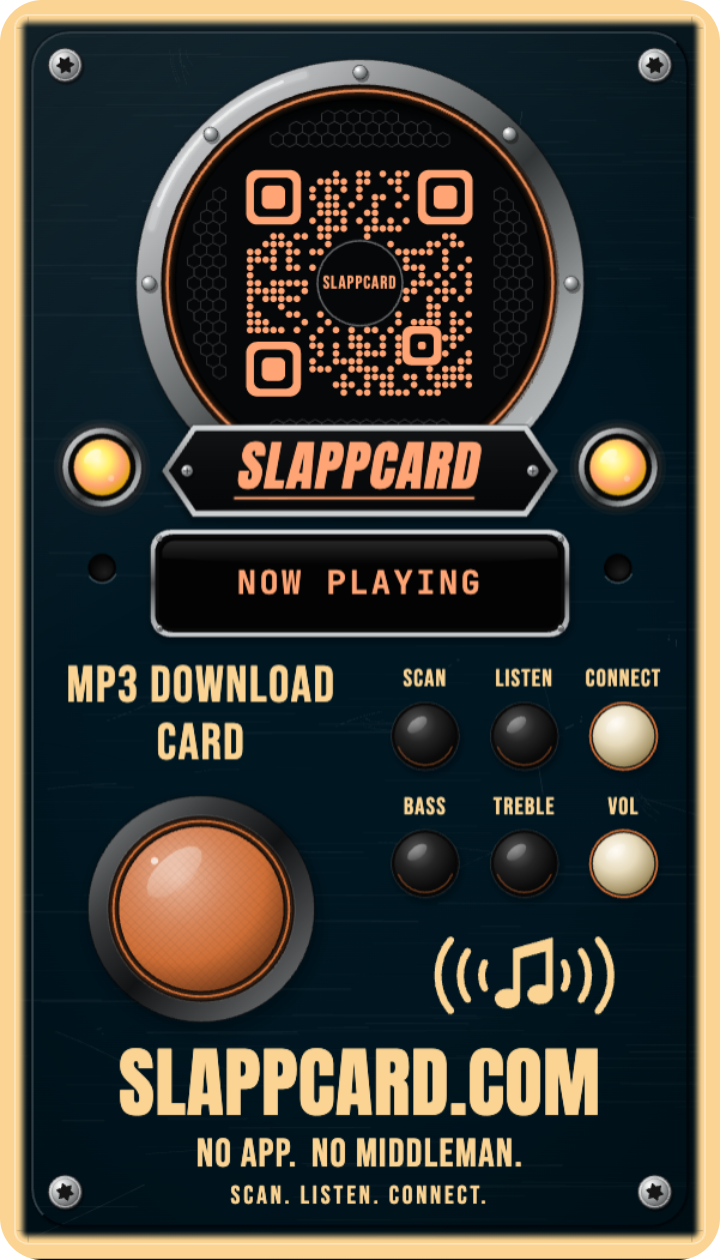 KOFI VALE — No Small Joy, a Slappcard Bold card (back)