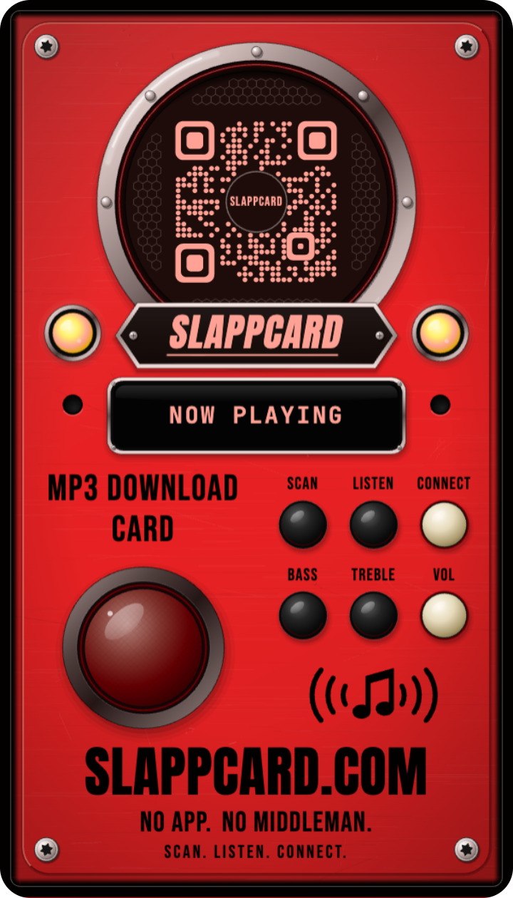 REDLINE — The Come Up, a Slappcard Bold card (back)