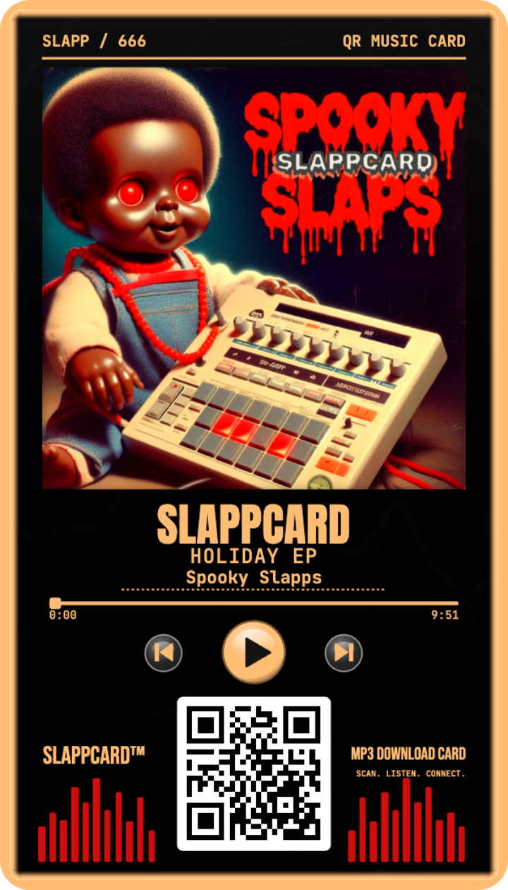 Slappcard: Holiday EP, front of a Slappcard