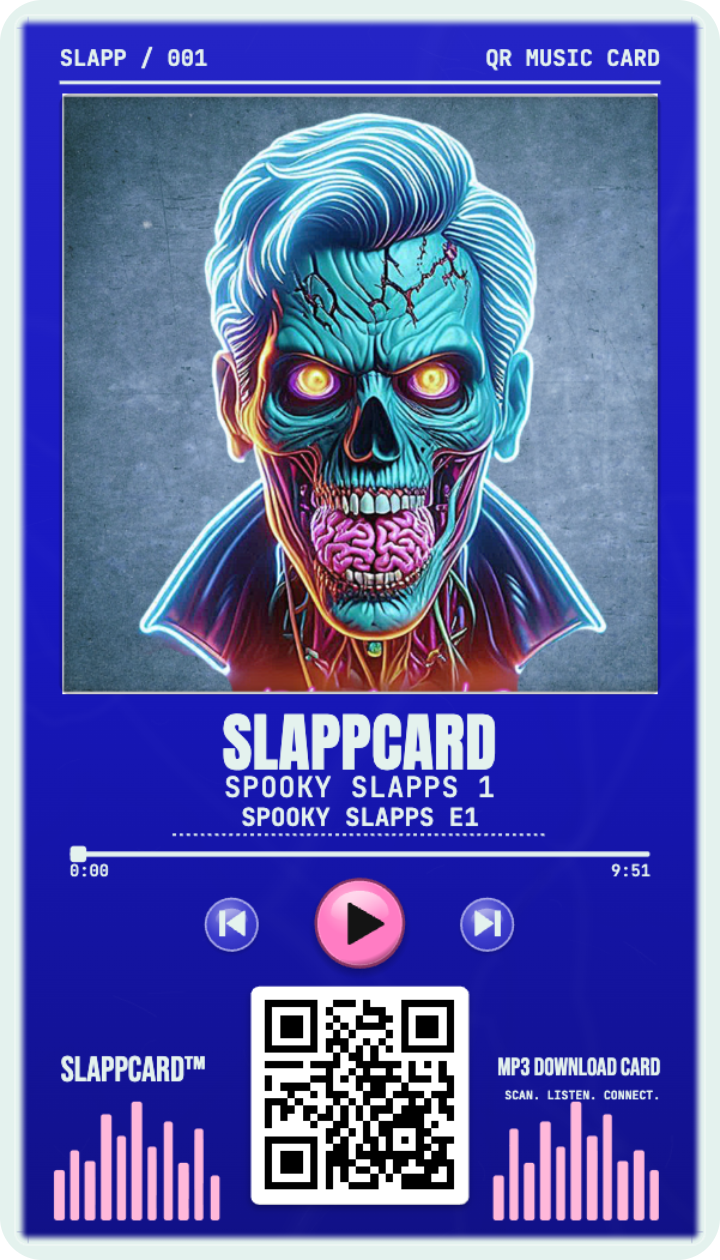 Slappcard: Spooky Slapps 1, front of a Slappcard