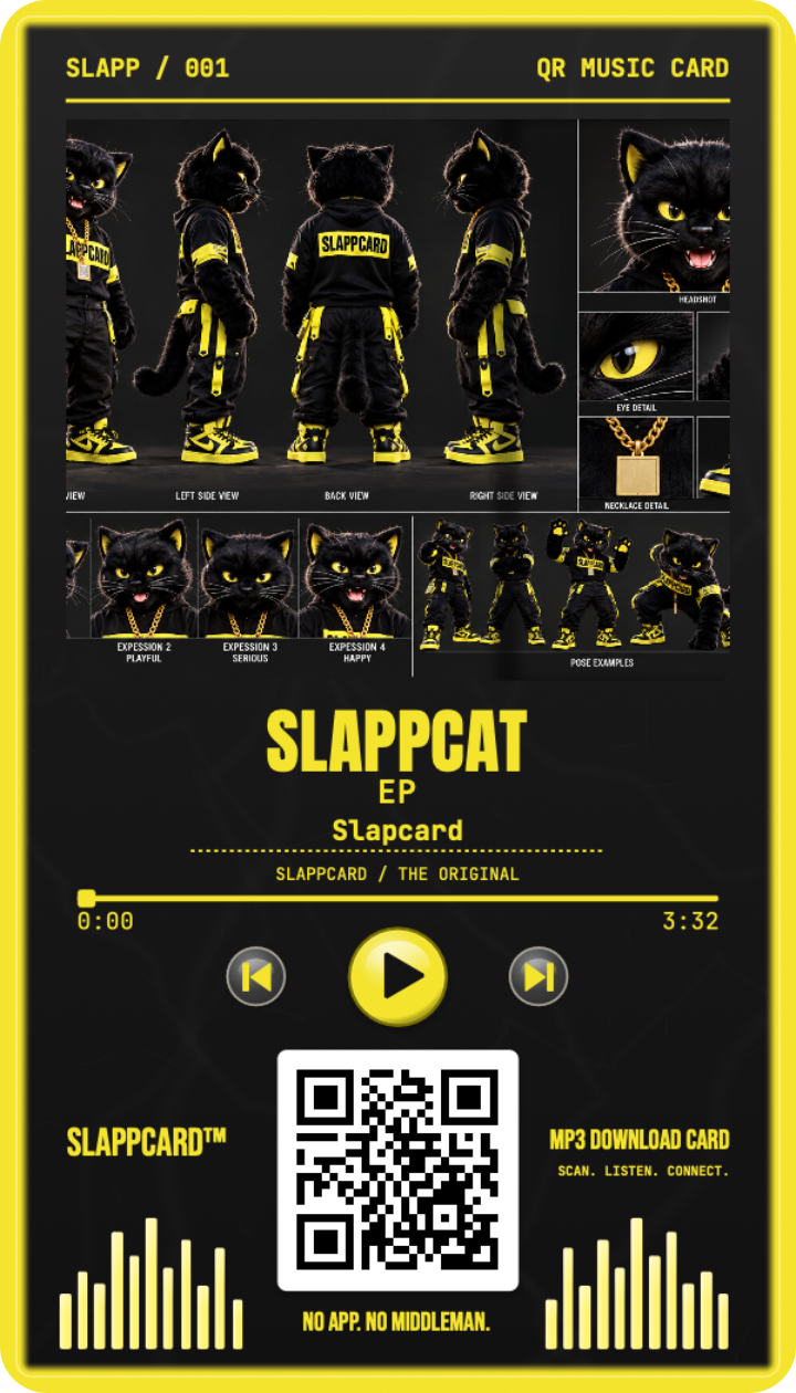 Slappcat — EP, a Slappcard Bold card (front)
